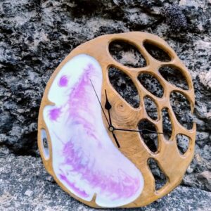Reloj de madera natural 162