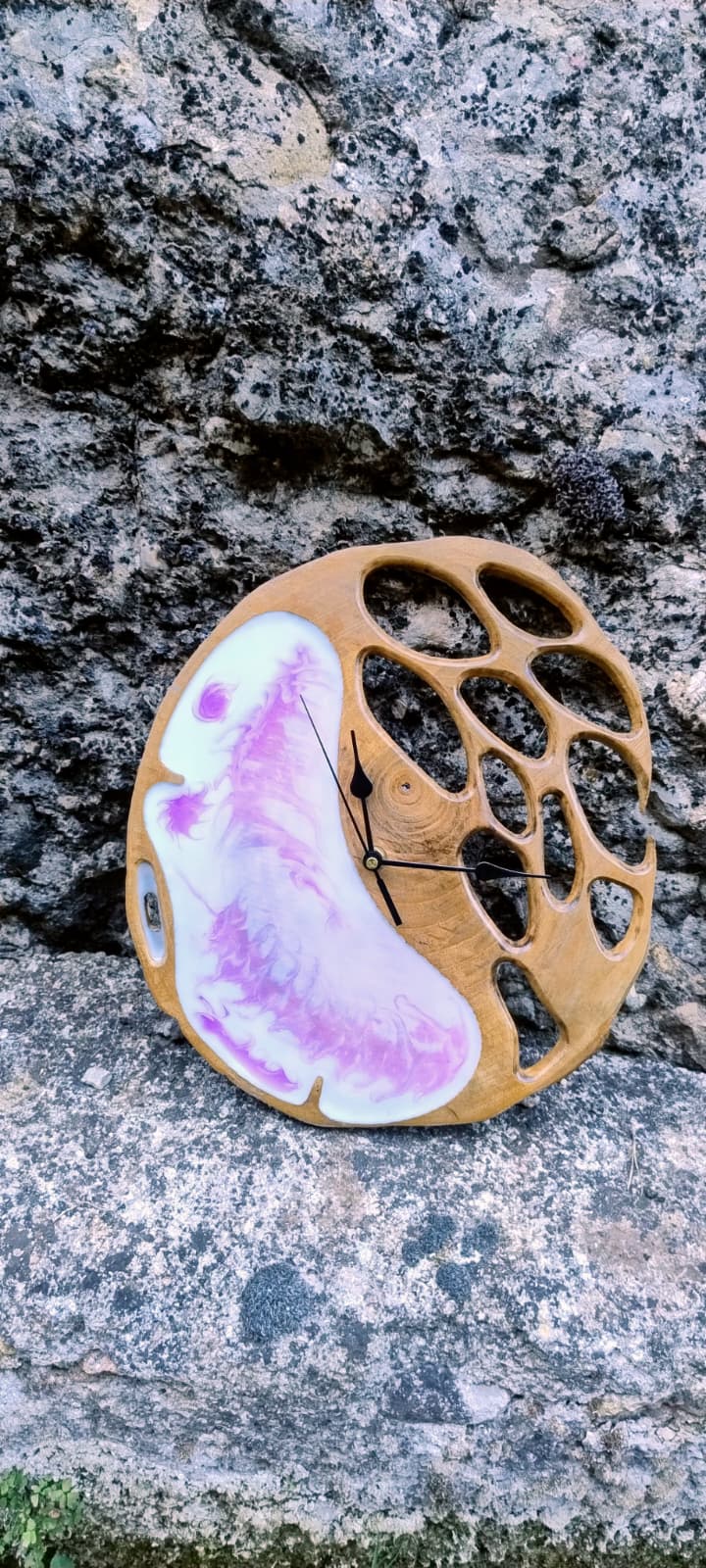 Reloj de madera natural 162