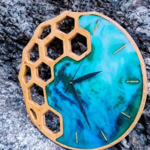Reloj de madera natural 160