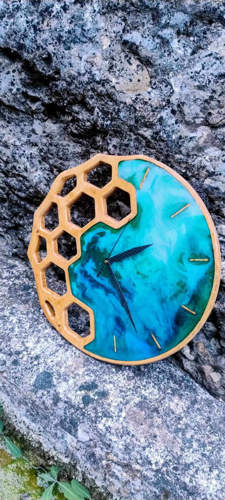 Reloj de madera natural 160