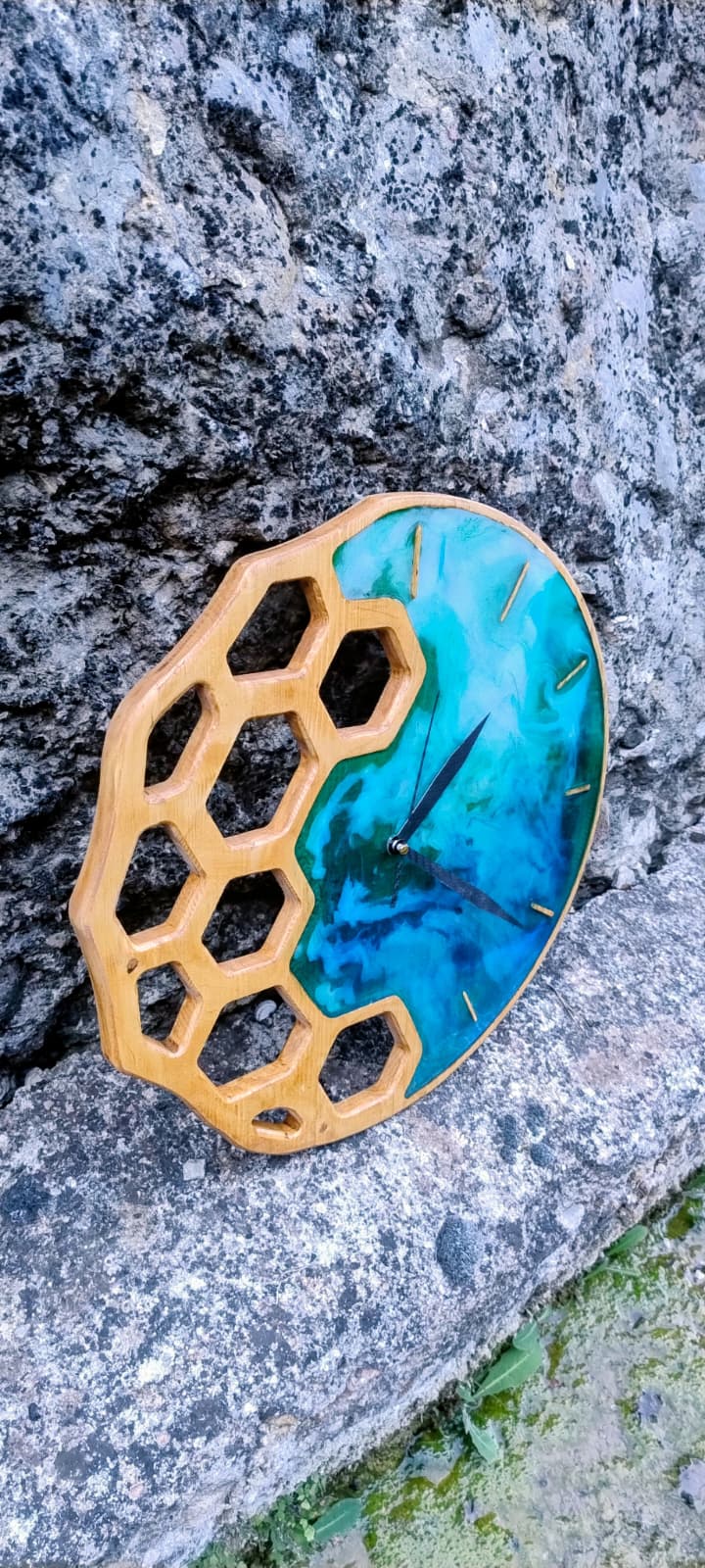 Reloj de madera natural 160