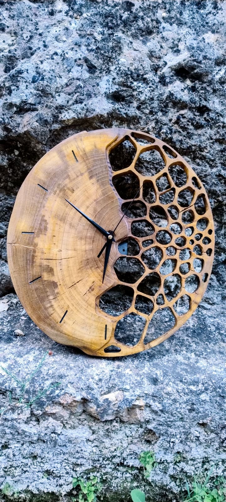 Reloj de madera natural 161