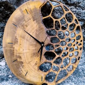 Reloj de madera natural 161