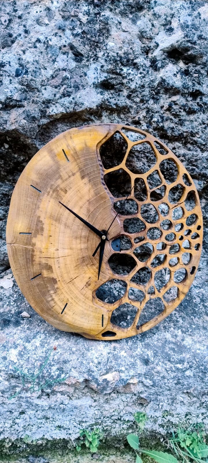 Reloj de madera natural 161