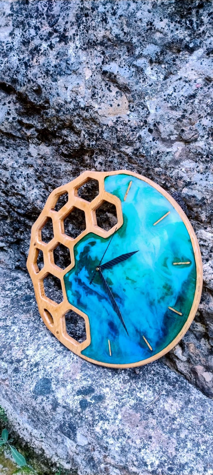 Reloj de madera natural 160