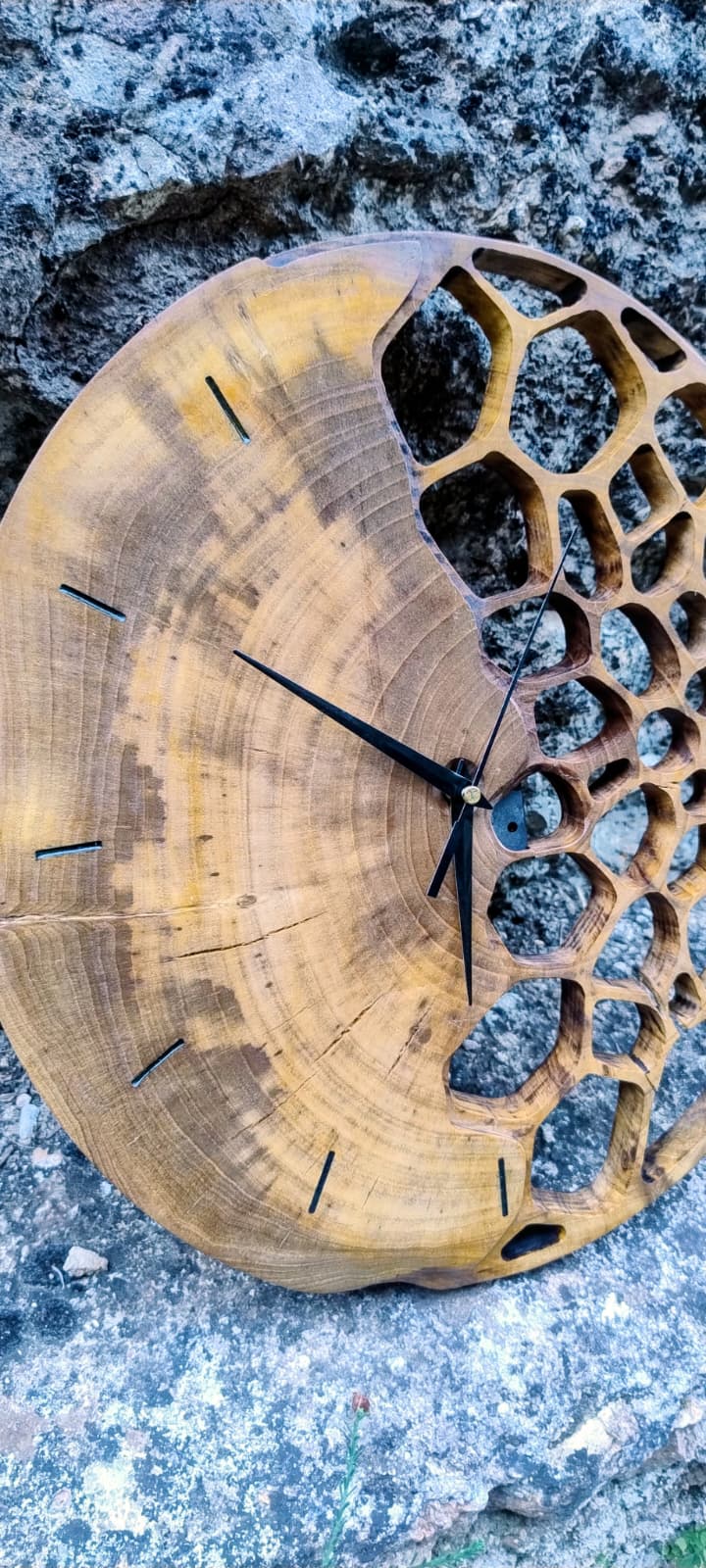 Reloj de madera natural 161