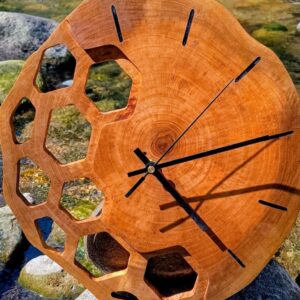 Reloj de madera natural 164